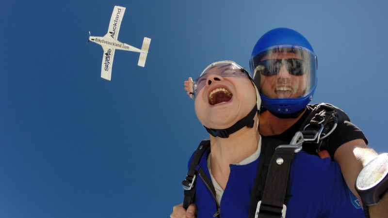 Experience the rush of a 9,000ft skydive at a speed of 200+ km/hr. Freefall for 25 seconds with stunning views of both the east and west coasts of NZ, Great Barrier Island, Waiheke Island and Mt Ruapehu...

